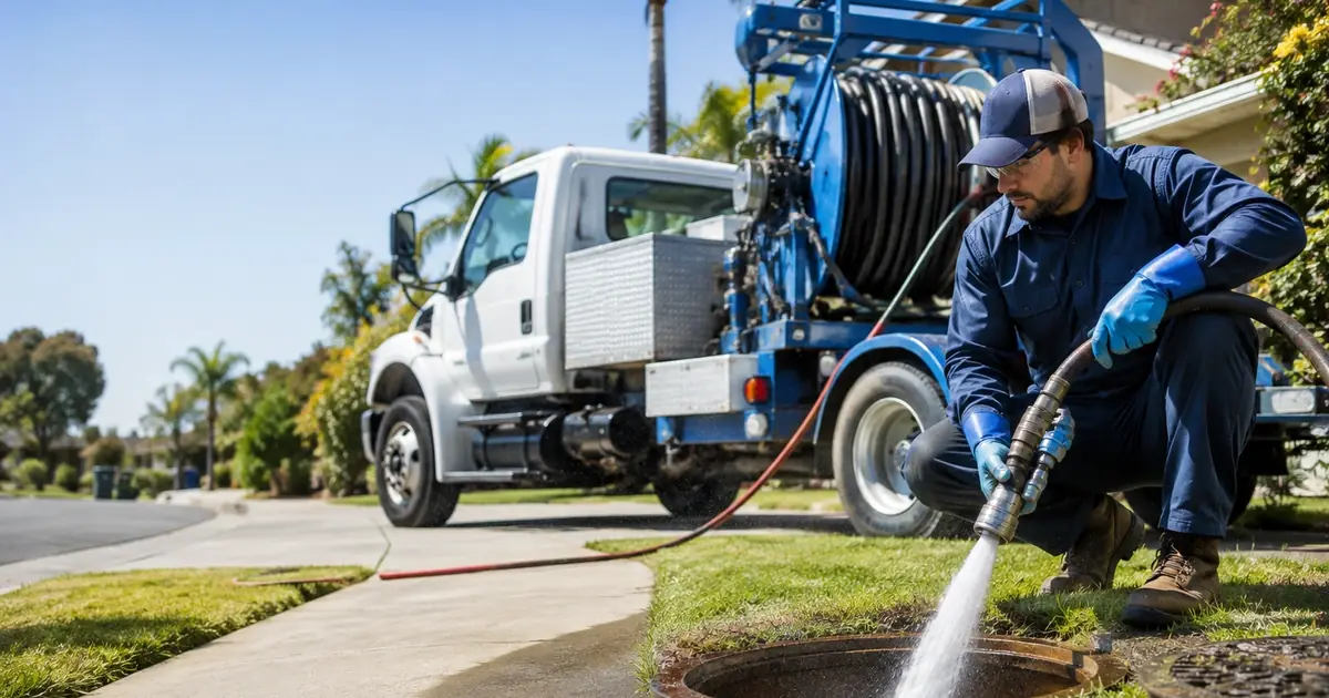 Hydro jet sewer cleaning El Sobrante
