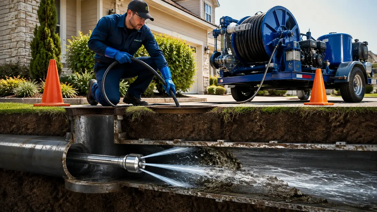Main Sewer Line Hydro Jet Cleaning in El Sobrante